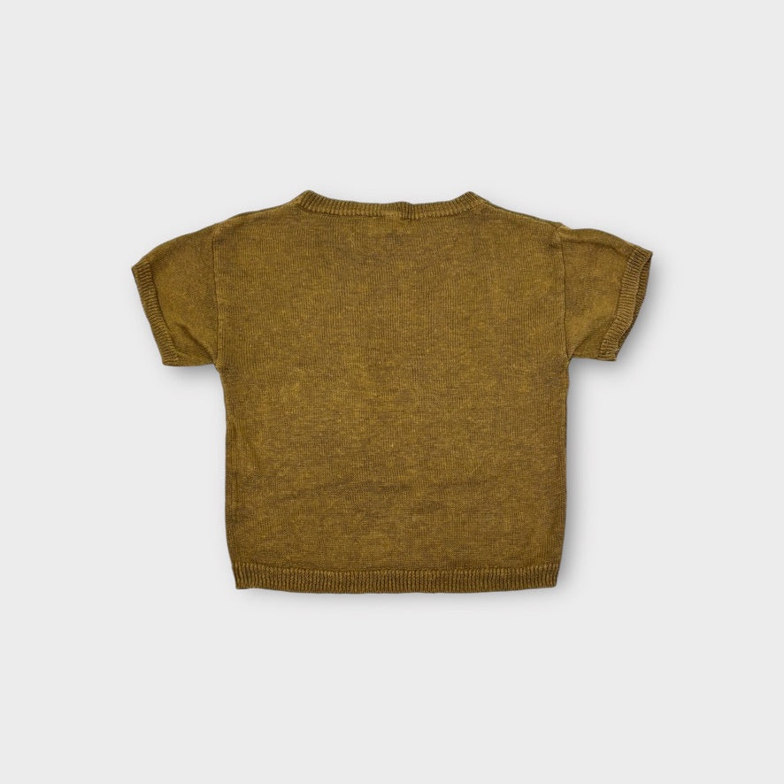 GROWN Khaki Knit Top, Size 1