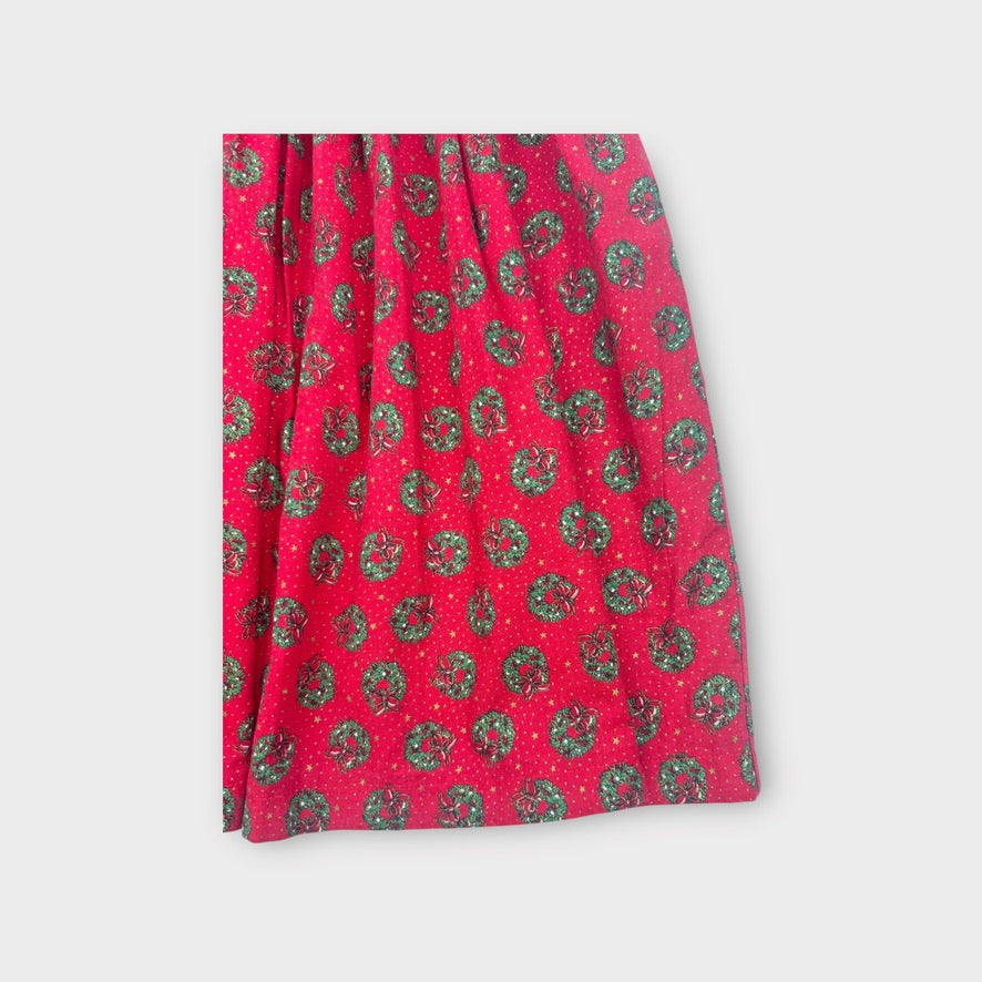 Handmade Vintage Christmas Dress, Size 5-7