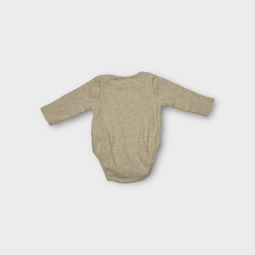 Purebaby Long Sleeve Bodysuit, Size 000