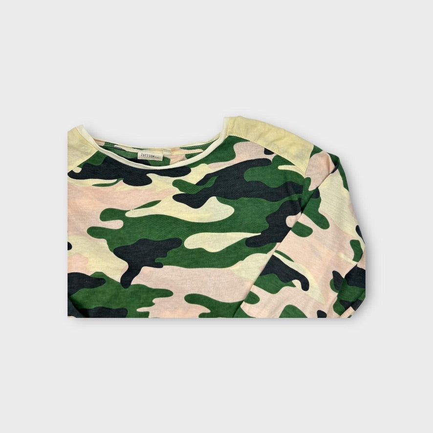 Zuttion Kids Camo Print Long Sleeve Top, Size 11-12