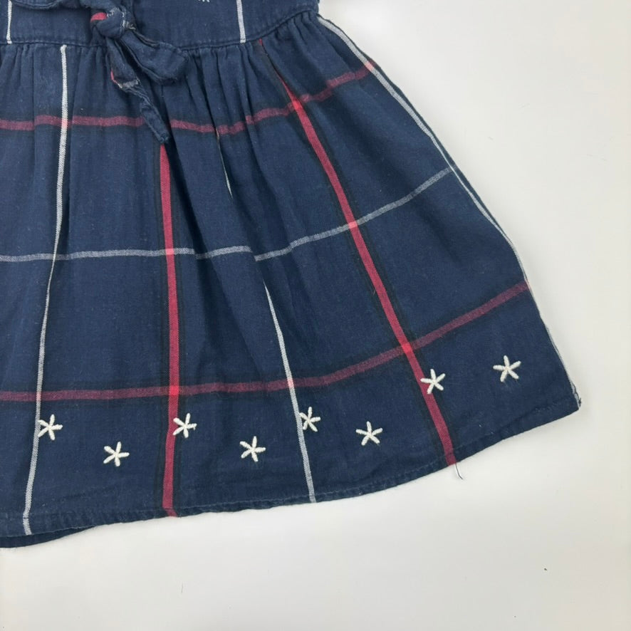 Bella Moda Check Floral Dress, Size 1