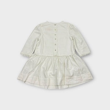 Aubrie Long Sleeve White Dress, Size 2