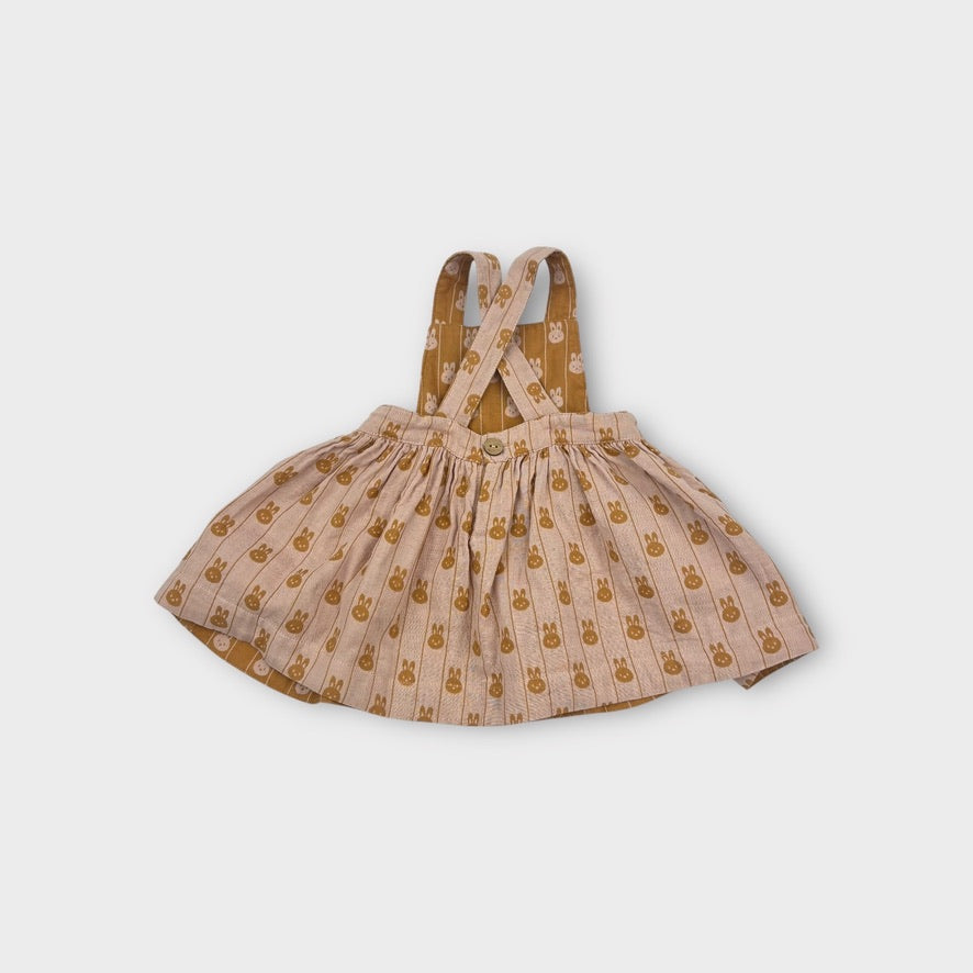 Reversible Bunny Pinafore Dress, Size 00