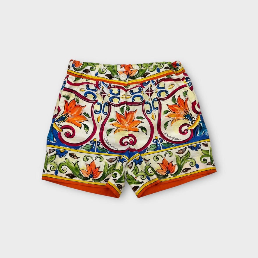 Dolce & Gabbana Printed Shorts, Size 2