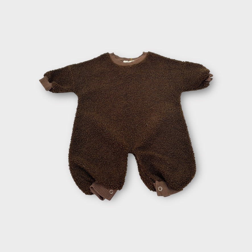 Cinnamon Baby Brown Boucle Romper, Size 000