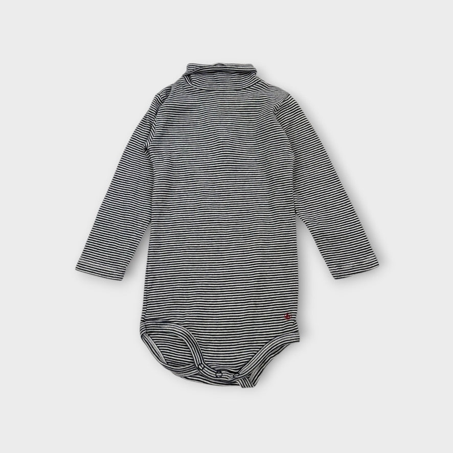 Petit Bateau Stripe Bodysuit, Size 0