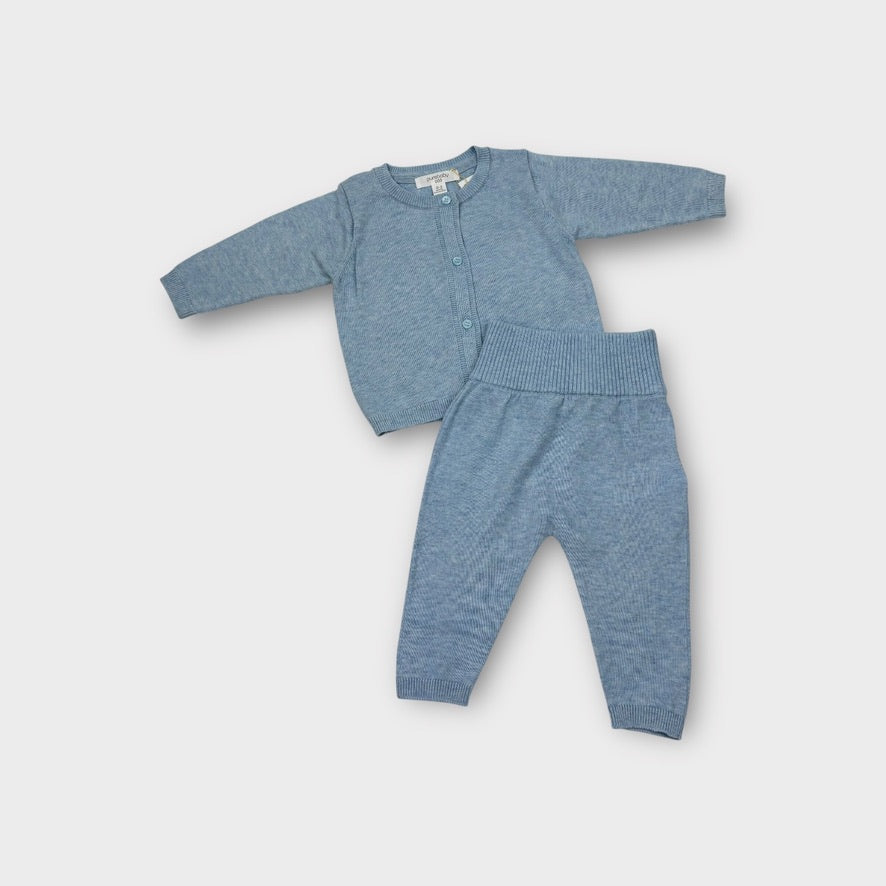 Purebaby Knitted Cardigan and Legging Set, Size 000
