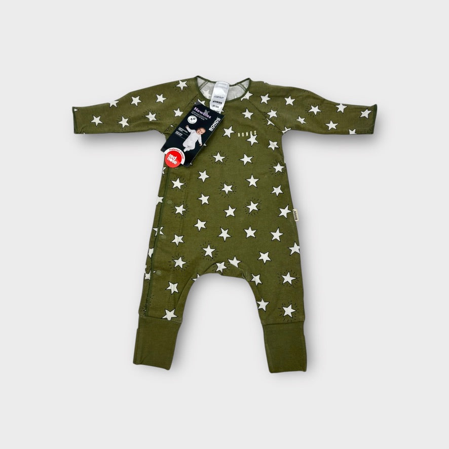 Bonds Green Star Onesie, Size NB