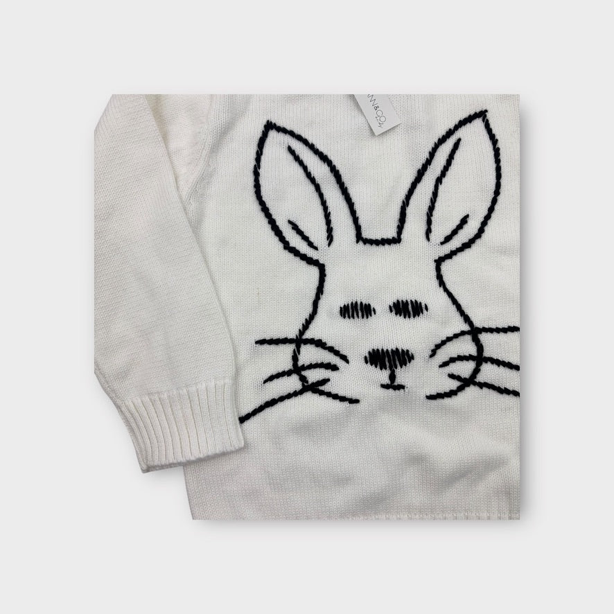 Miann & Co Bunny Knitted Jumper, Size 4