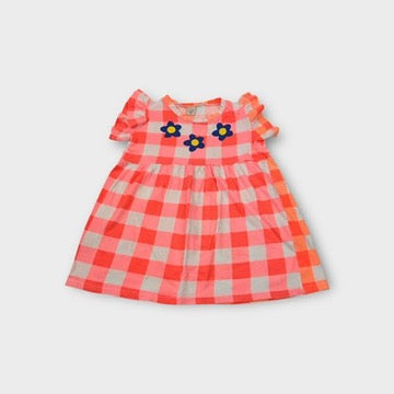 Going Kids Flower Gingham Dress, Size 4