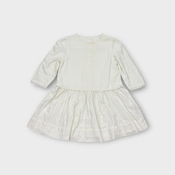Aubrie Long Sleeve White Dress, Size 2