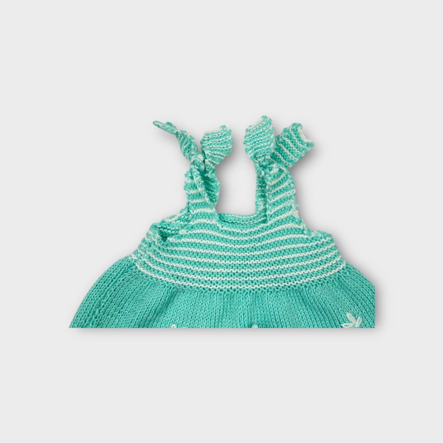 Vintage Handmade Knitted Dress, Size 000