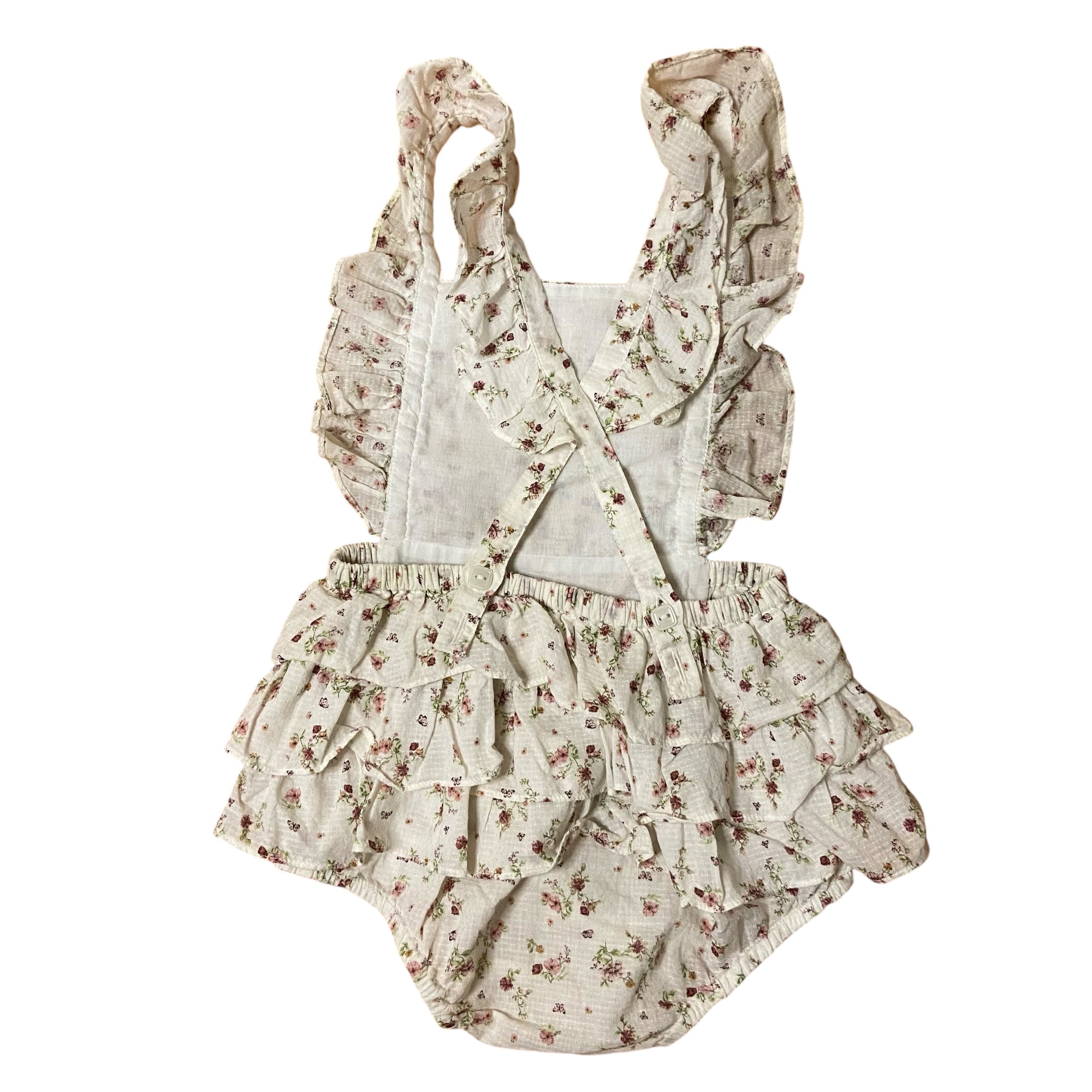 Jamie Kay Frill Romper, Size 2