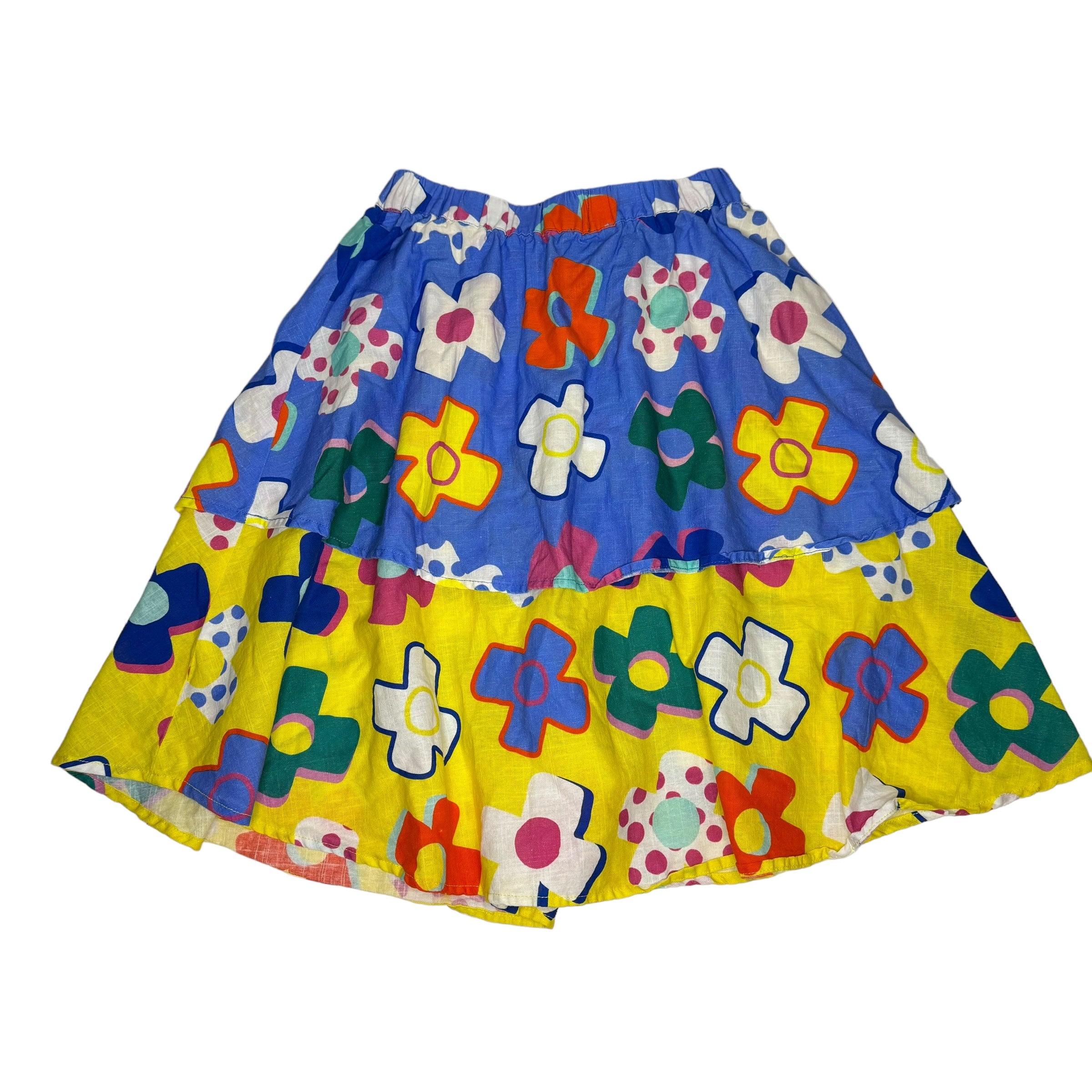 Gorman Playground Organic Cotton Print Ruffle Top and Skirt Set, Size 7-8