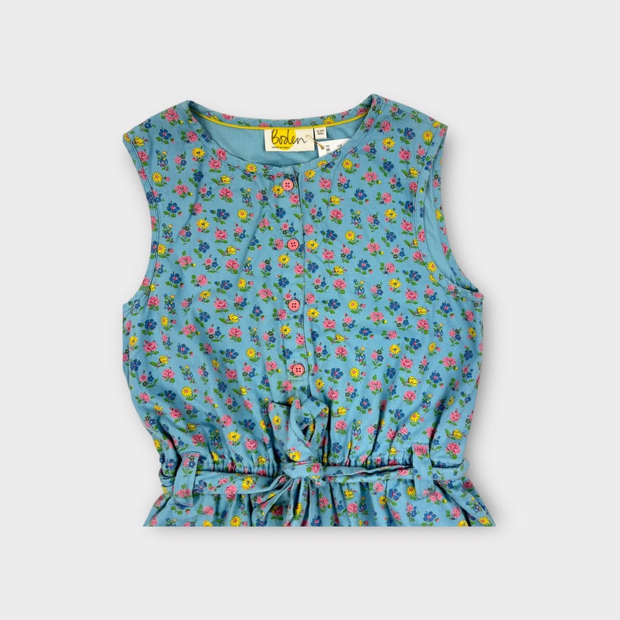 Mini Boden Flower Jumpsuit, Size 11