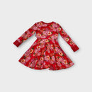 Rock Your Kid Red Floral Dress, Size 3