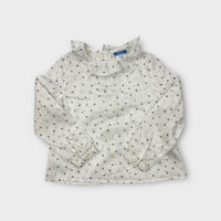 Jacadi Flower Long Sleeve Top, Size 3