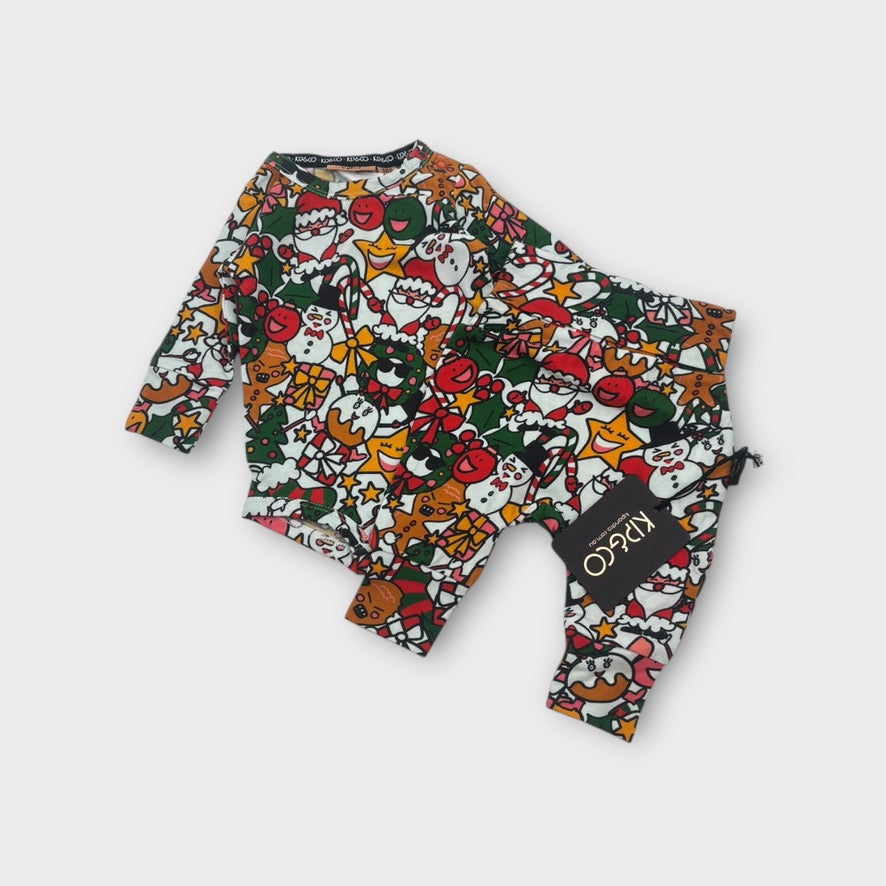 Kip & Co Christmas Bodysuit and Legging Set, Size 000