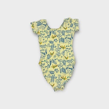 Floral Bird Leotard, Size 4
