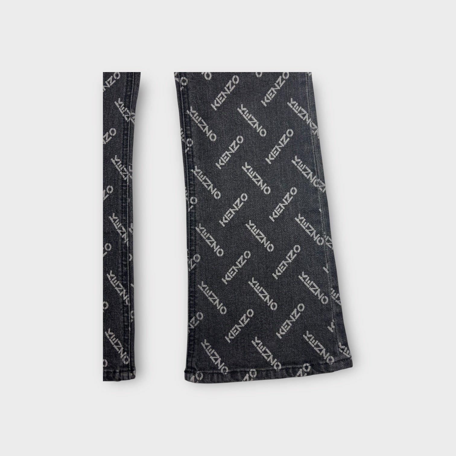Kenzo Printed Logo Jeans, Size 10
