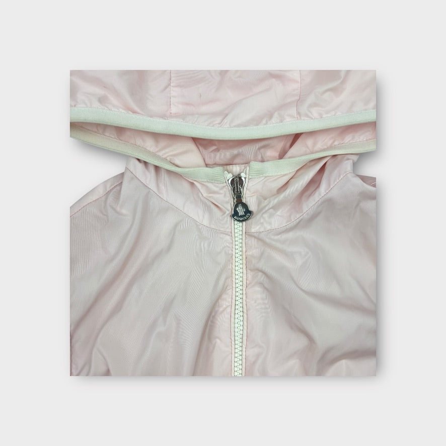 Moncler Pink Windbreaker Jacket, Size 8