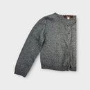Jacadi Charcoal Knit Cardigan, Size 2