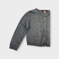 Jacadi Charcoal Knit Cardigan, Size 2