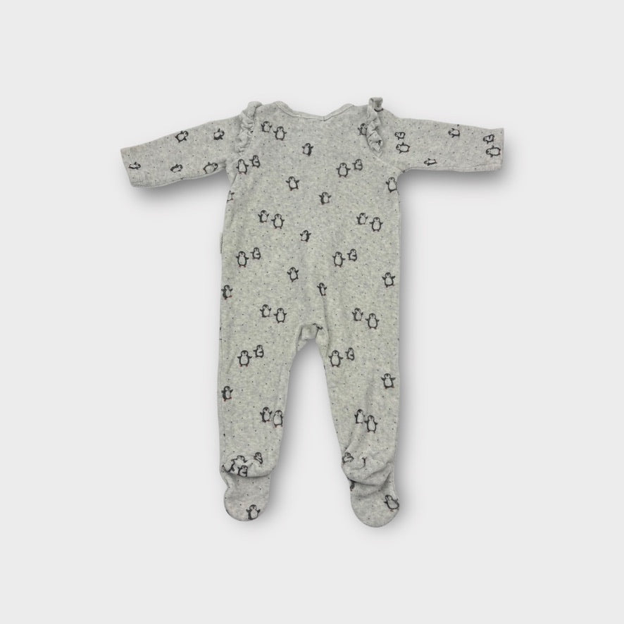 Purebaby Penguin Onesie, Size 00