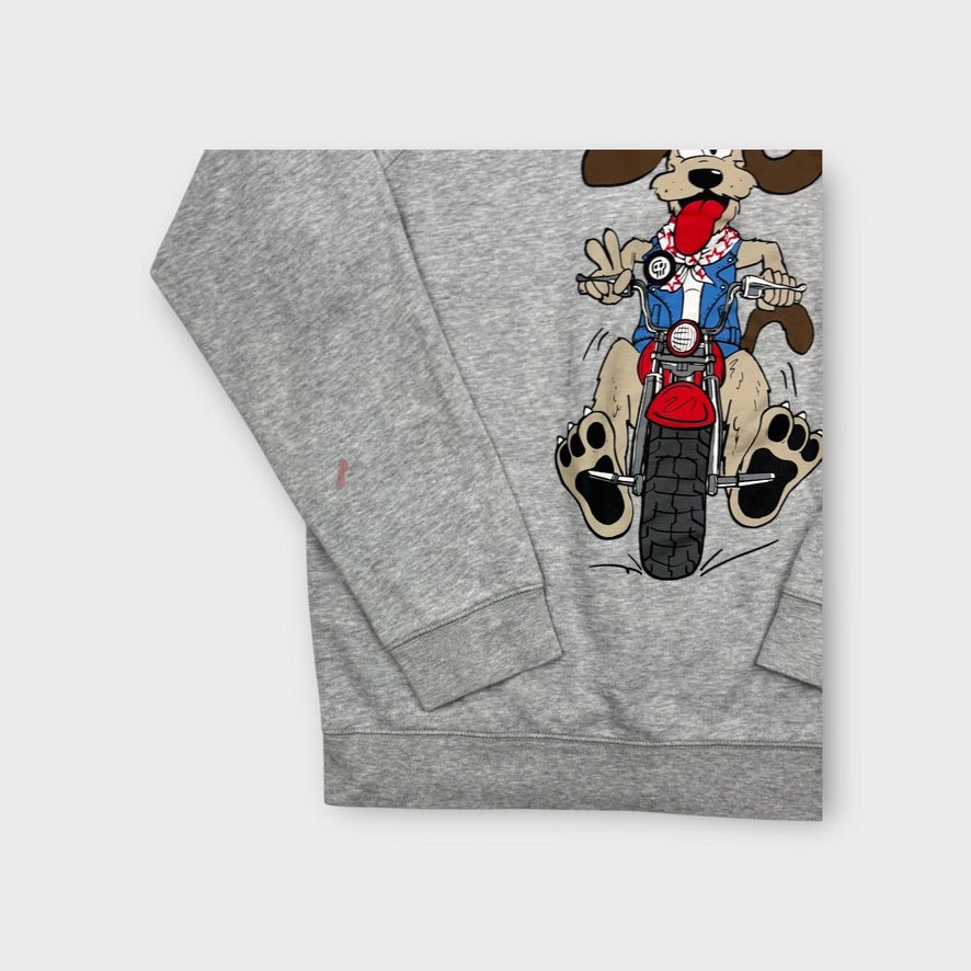 Stella McCartney Kids Grey Bikie Dog Jumper, Size 14
