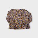 Mini Boden Leopard Print Long Sleeve Top, 9-10