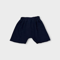 Navy Ribbed Singlet and Shorts Set, Size 4