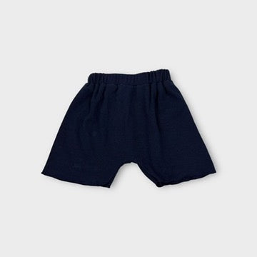 Navy Ribbed Singlet and Shorts Set, Size 4