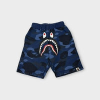 Bape Kids Shark Camo Shorts, Size 5
