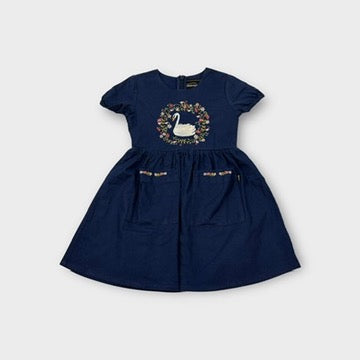 Rock Your Kid Swan Pocket Dress, Size 4