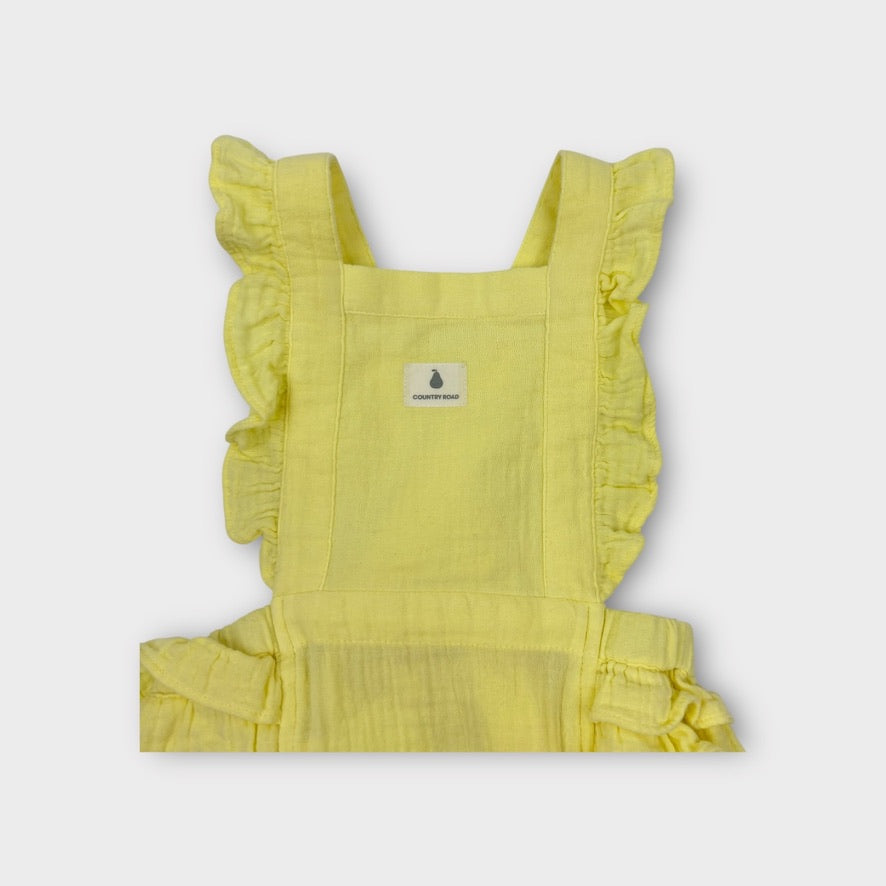 Country Road Yellow Frill Romper, Size 0