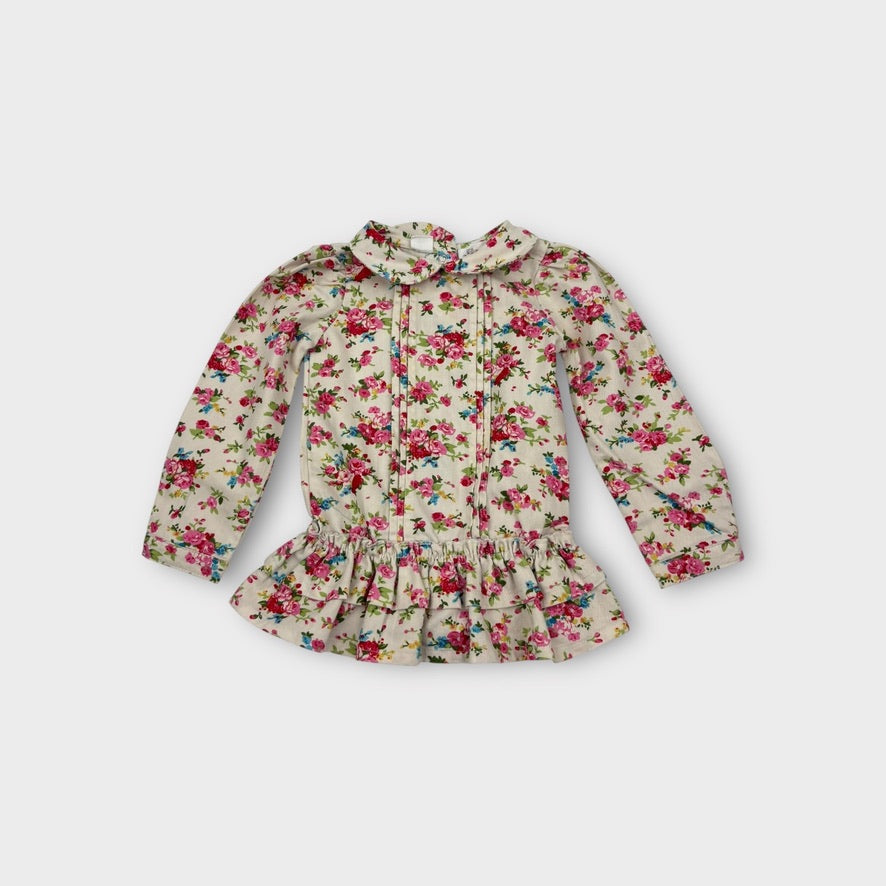 Willow & Jag Floral Blouse, Size 2