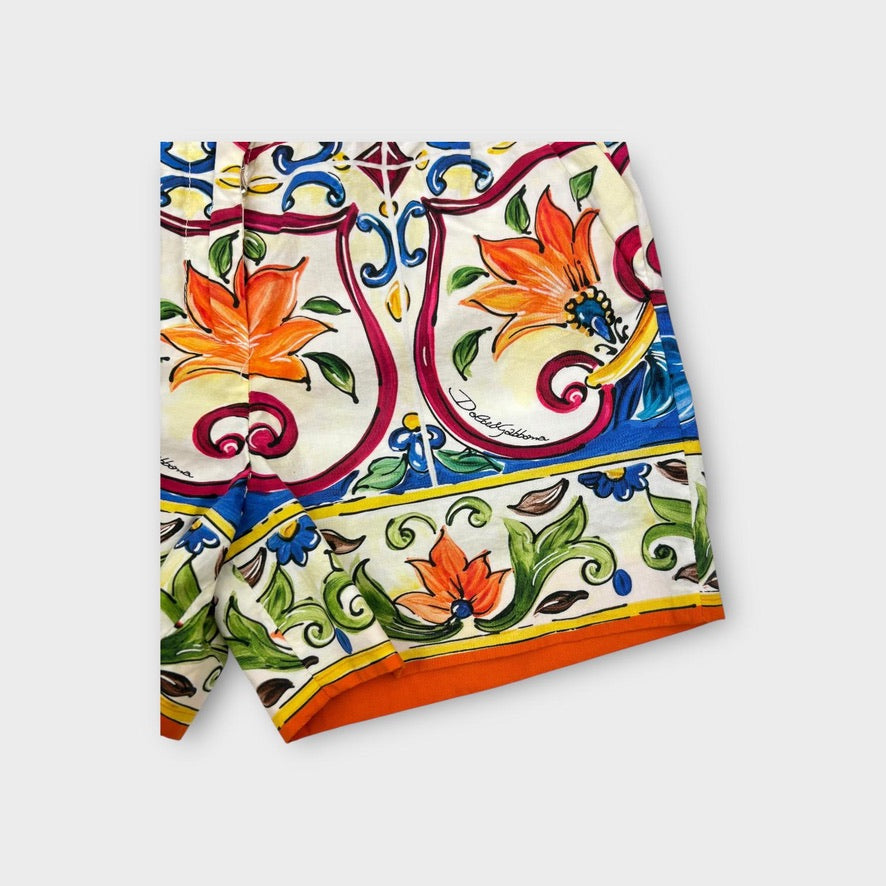 Dolce & Gabbana Printed Shorts, Size 2