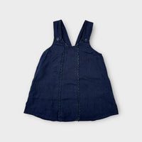 Chloe and Amelie Linen Pinafore Dress, Size 3