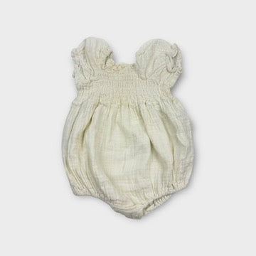 Monbebe Shirred Romper, Size L