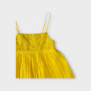 Fred Bare Yellow Embroidered Dress, Size 2