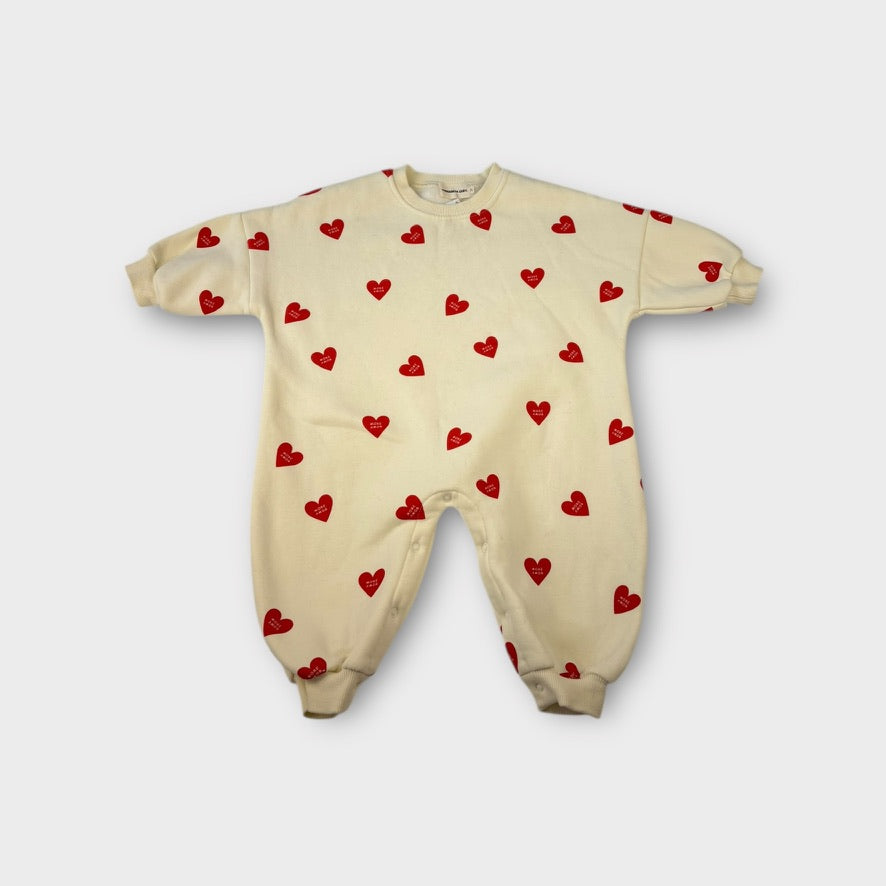 Cinnamon Baby Heart Winter Suit, Size 2