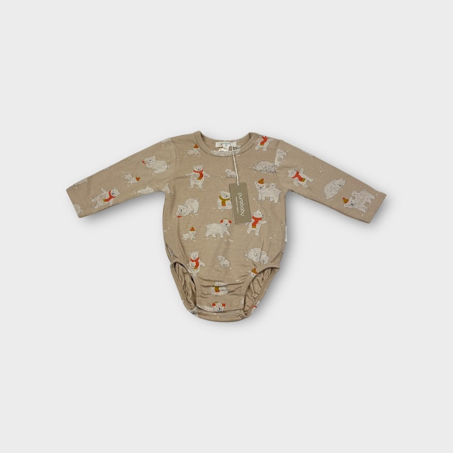 Purebaby Bear Bodysuit Size 00
