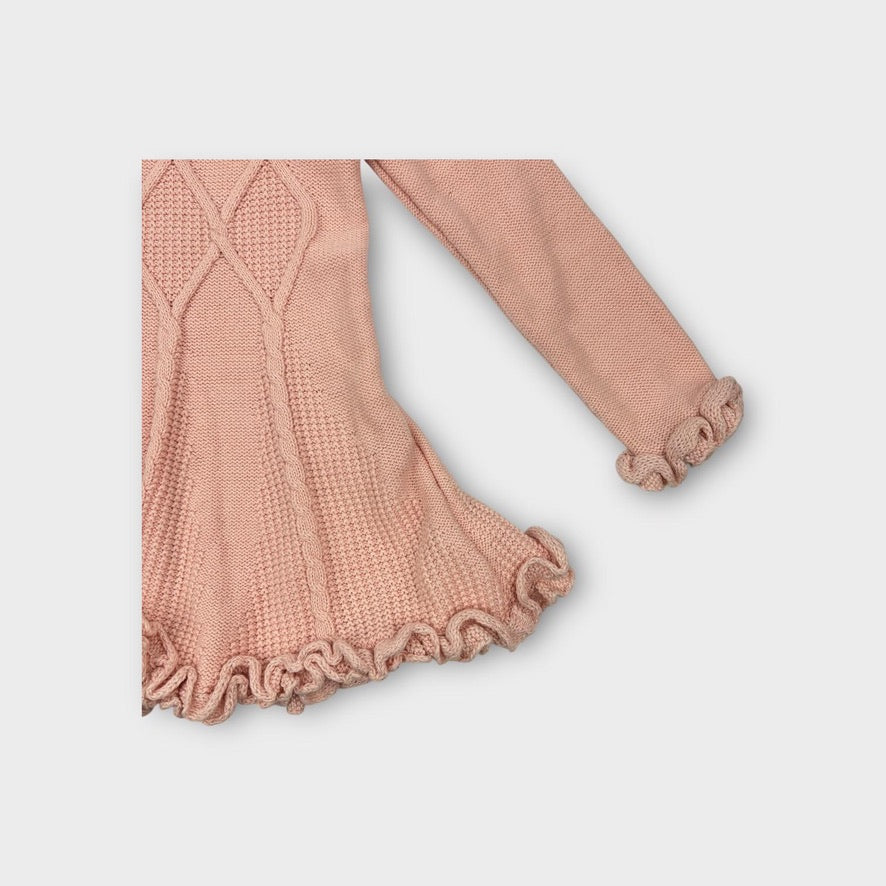 Pink Cable Knit Dress, Size 2