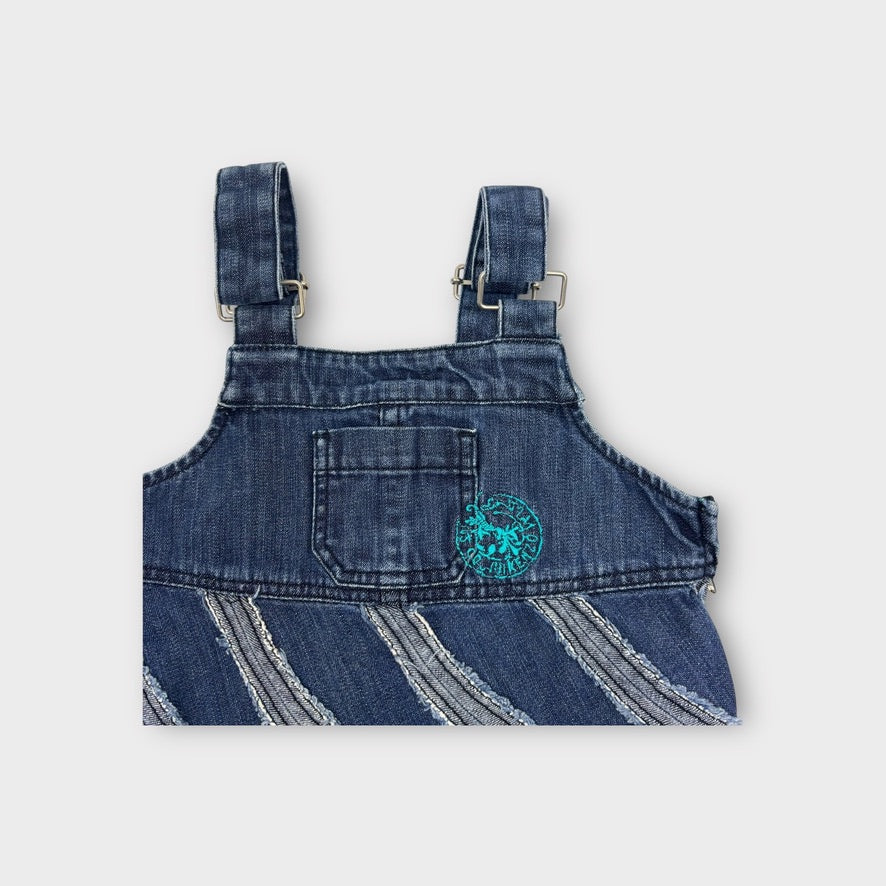 Kenzo Denim Pinafore Dress, Size 4
