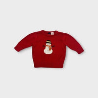 Baby Gap Snowman Jumper, Size 1