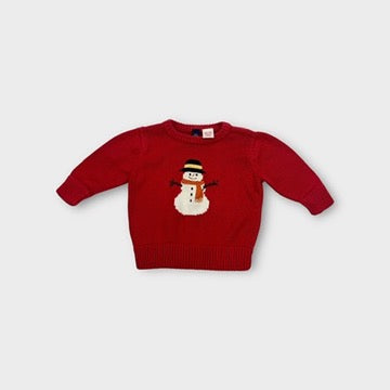 Baby Gap Snowman Jumper, Size 1