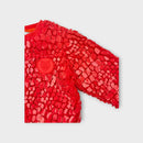 Kenzo Red Textured Jacket, Size 0