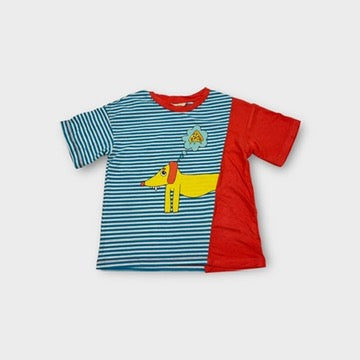 DangerKids Stripe Dog Tee, Size 4