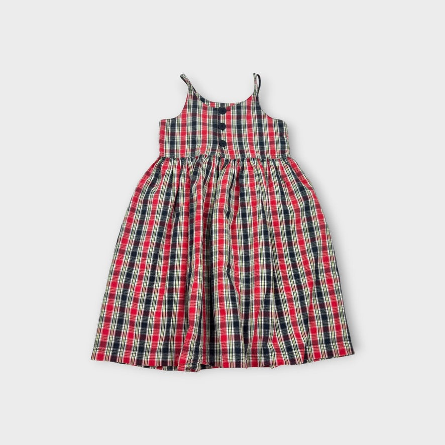 Vintage OshKosh B'Gosh Plaid Dress, Size 5