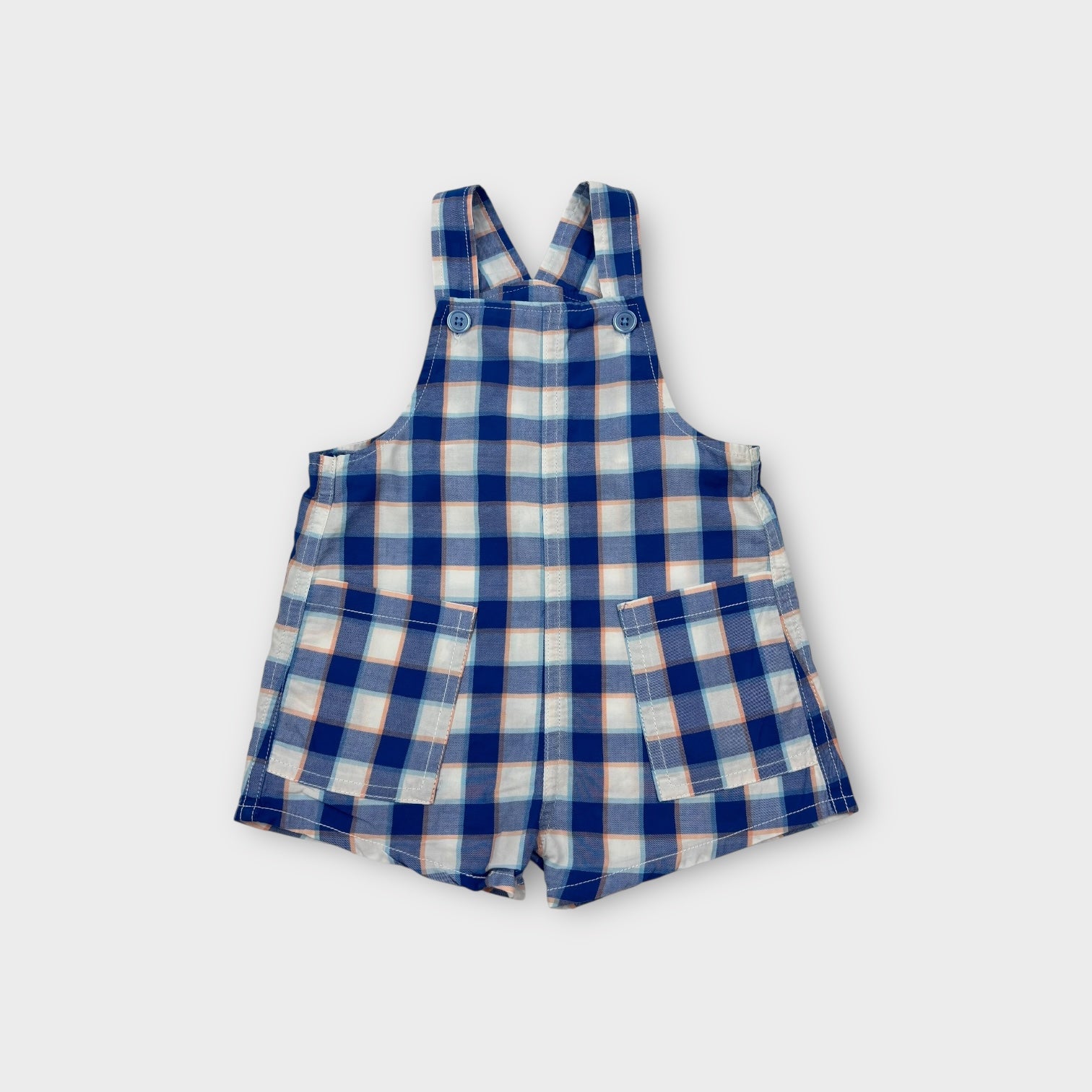 Seed Heritage Plaid Shortalls, Size 0